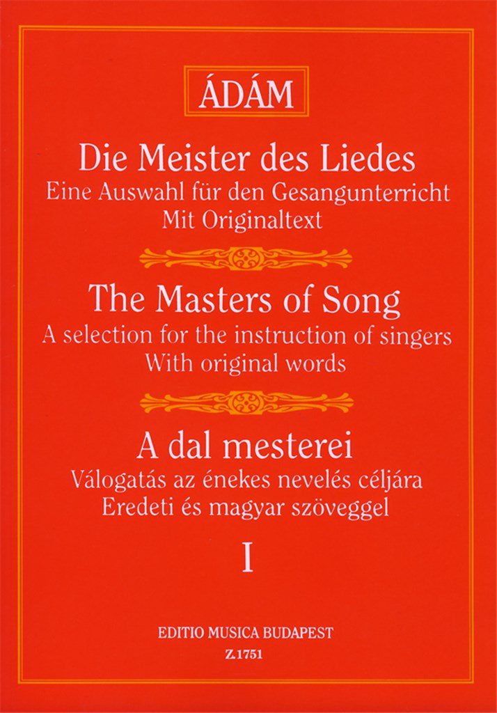 Die Meister des Liedes I werke für alle Stimmgatt